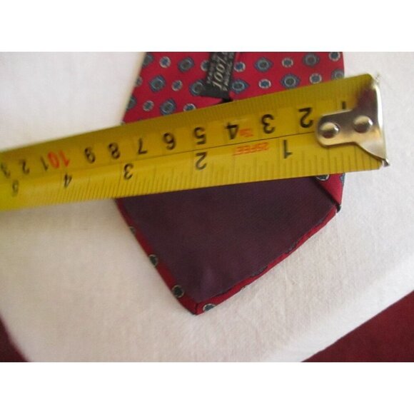 Vintage Mens Silk Neck Tie 3.5” 56" Kuppenheimer Medallion Red - Picture 5 of 5